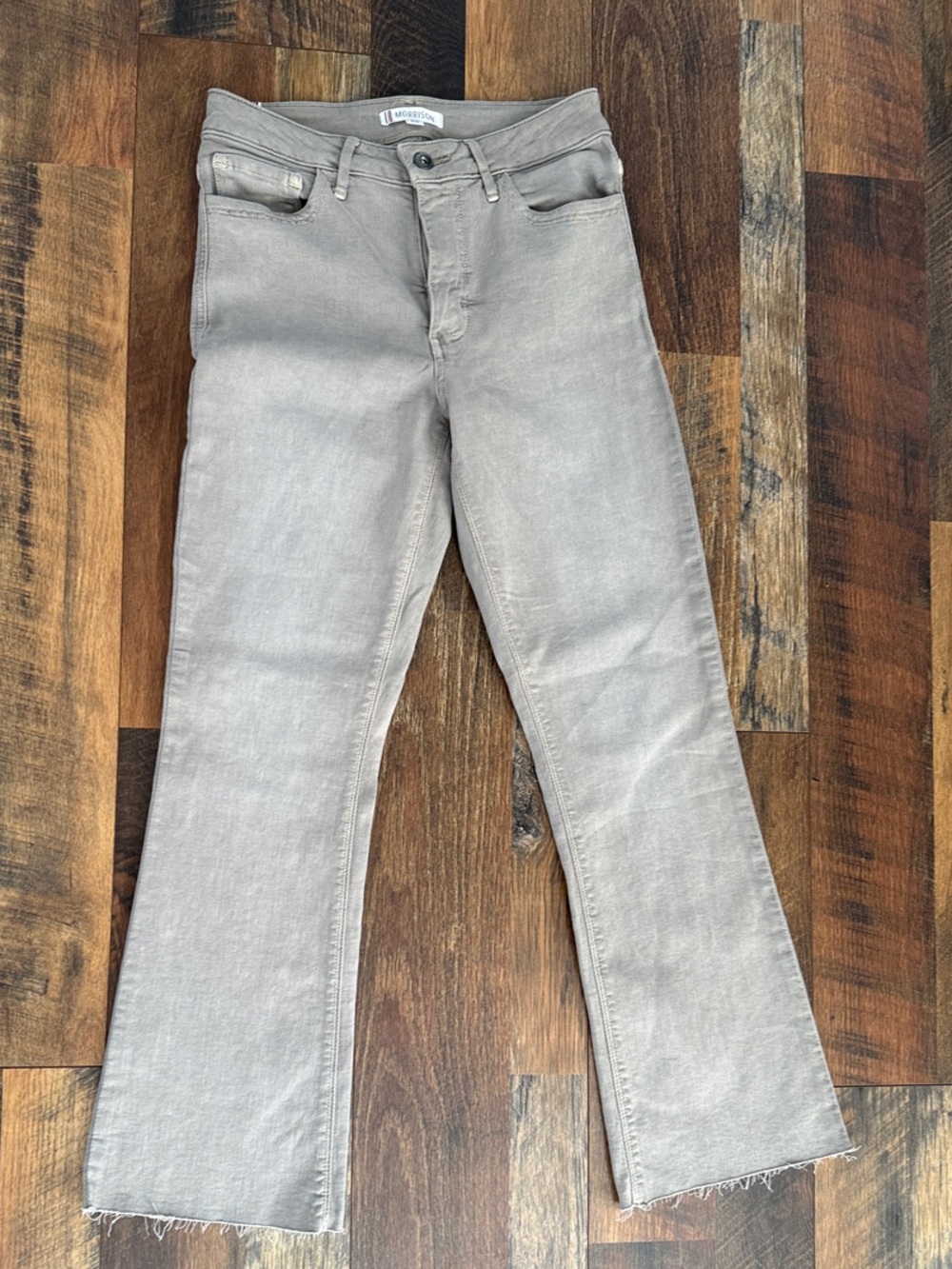 Morrison Women’s High-Rise Straight Jeans in Taupe Size 25